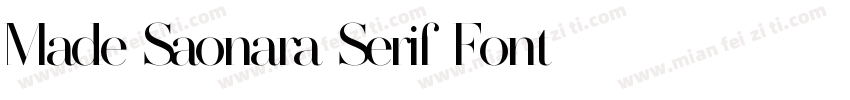 Made Saonara Serif Font字体转换